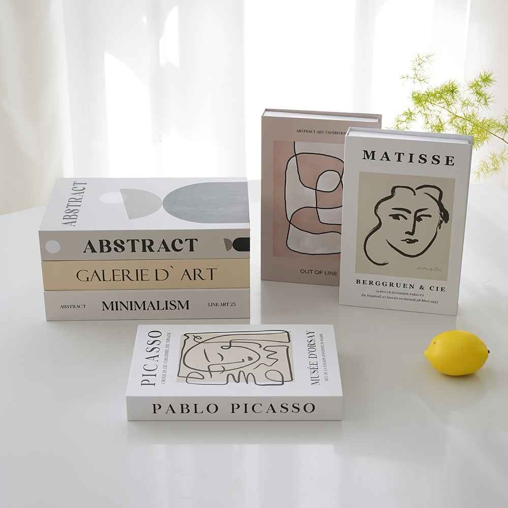 6-Pack Glam Style Faux Books Decor, Minimalist Paper Book Props for Coffee Table, Bedroom, Living Room, Office - Perfect for Christmas, Halloween, Easter, Hanukkah, Thanksgiving Decorations