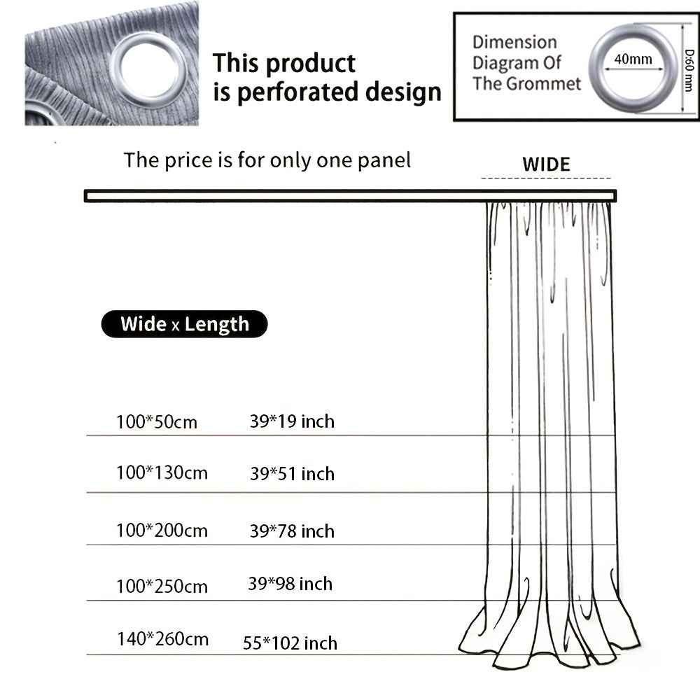 1pc Classic Gray & Yellow Fabric Patchwork Curtain - Light-Blocking, Machine Washable, Cordless Design for Bedroom & Living Room Decor, Curtains for Living Room