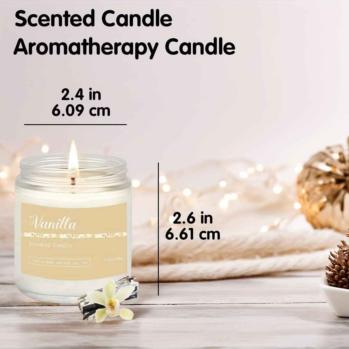 1pc/6pcs Home Fragrance Candle Gift Set, Lavender Candle, 37.8oz 300-Hour Long-Lasting Candle, Birthday, Valentine'S Day, Christmas, Anniversary Present