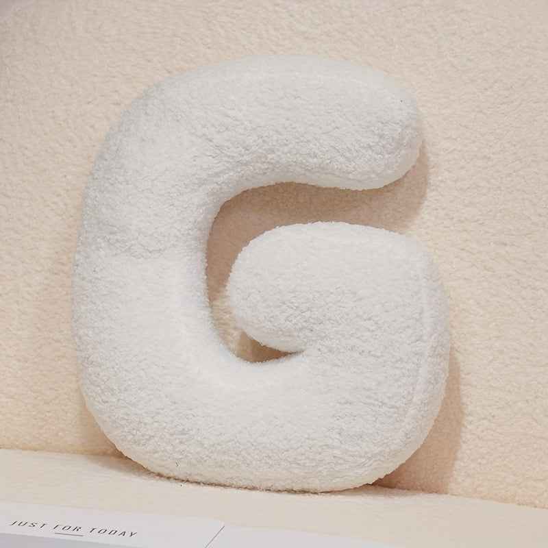 White Creative DIY Letter Throw Pillow Combine the Letters You want Freely Soft Throw Pillows Sofa Cushion Good Home Decoration Items Dress up as You Want A Creative and Wonderful Item for A Festival or Birthday Halloween And