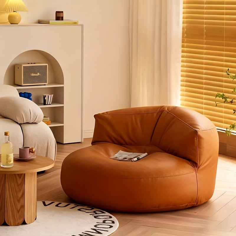 2025 Unique Bean Bag Cover Pouf with Ottoman Beanbag Chair Lazy Armchair Couch, Soft and Comfortable, Bean Bag Chairs for Adults, Easy to Clean for Floor Seating, Lounge Relaxing, Video Games, Movie Night
