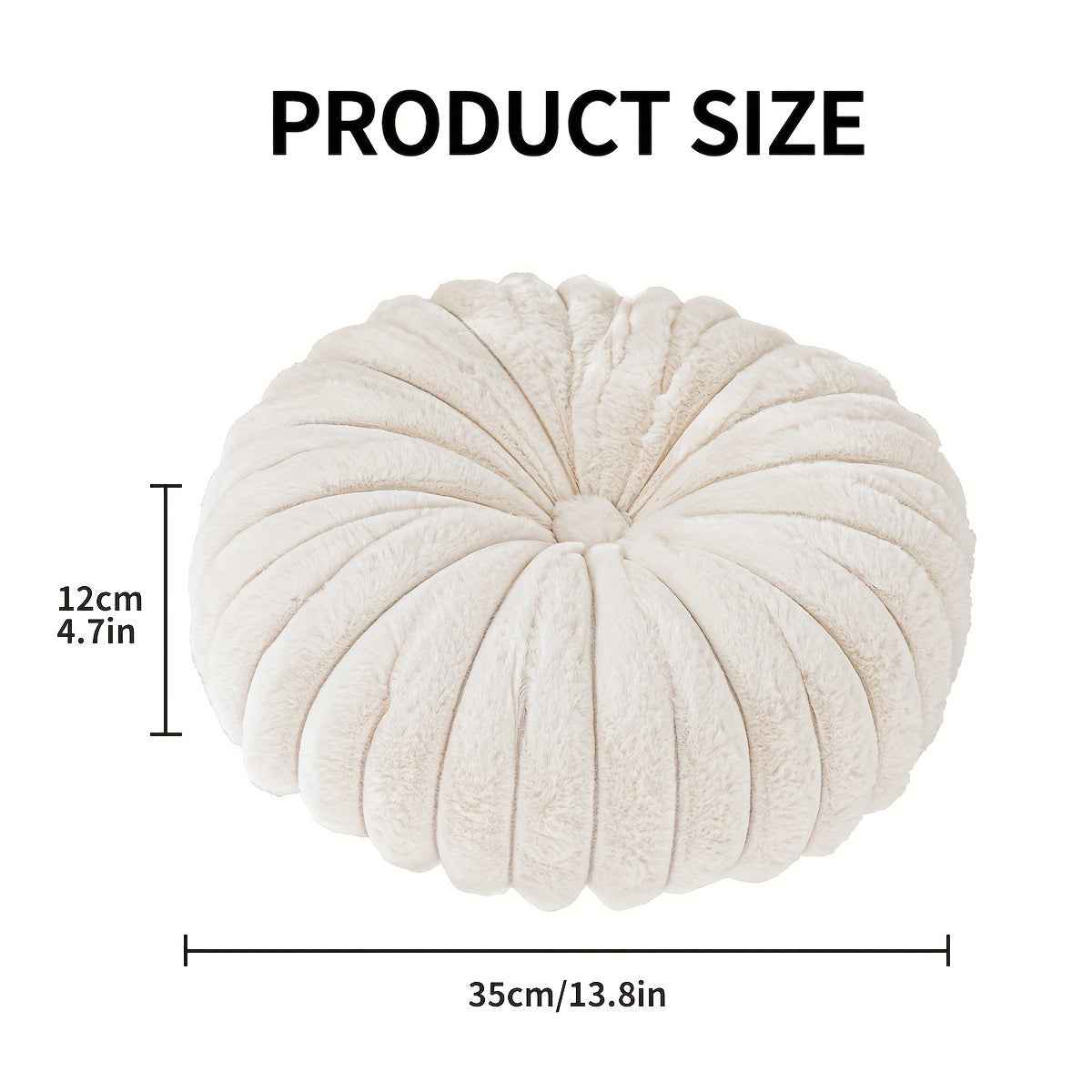 2pcs Plush & Cozy Round Throw Pillows with Filler - Washable, Modern Home Decor for Living Room, Sofa, Bedroom - Soft Polyester Cover