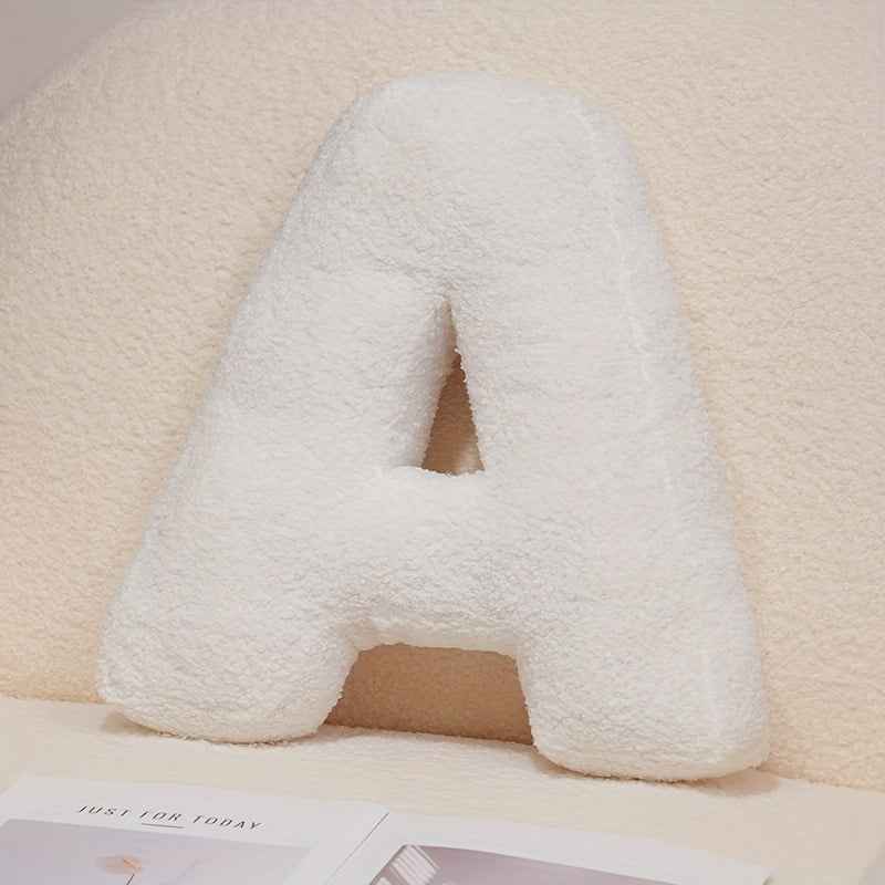 White Creative DIY Letter Throw Pillow Combine the Letters You want Freely Soft Throw Pillows Sofa Cushion Good Home Decoration Items Dress up as You Want A Creative and Wonderful Item for A Festival or Birthday Halloween And