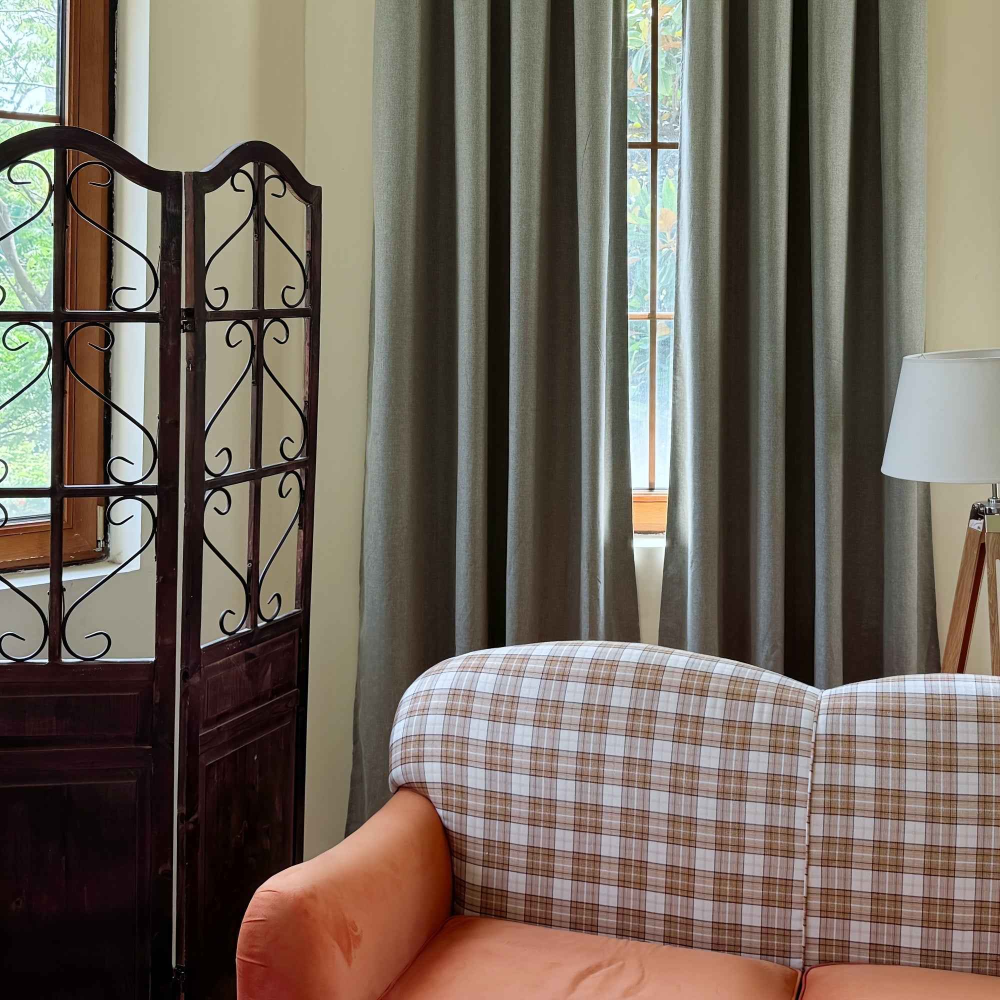 4pcs 100% Blackout Curtain Set with Grommet Top, Sun Protection, Privacy, Insulation, and Noise Reduction – Suitable for Bedrooms, Living Rooms, Dining Areas, and Various Home Decorations