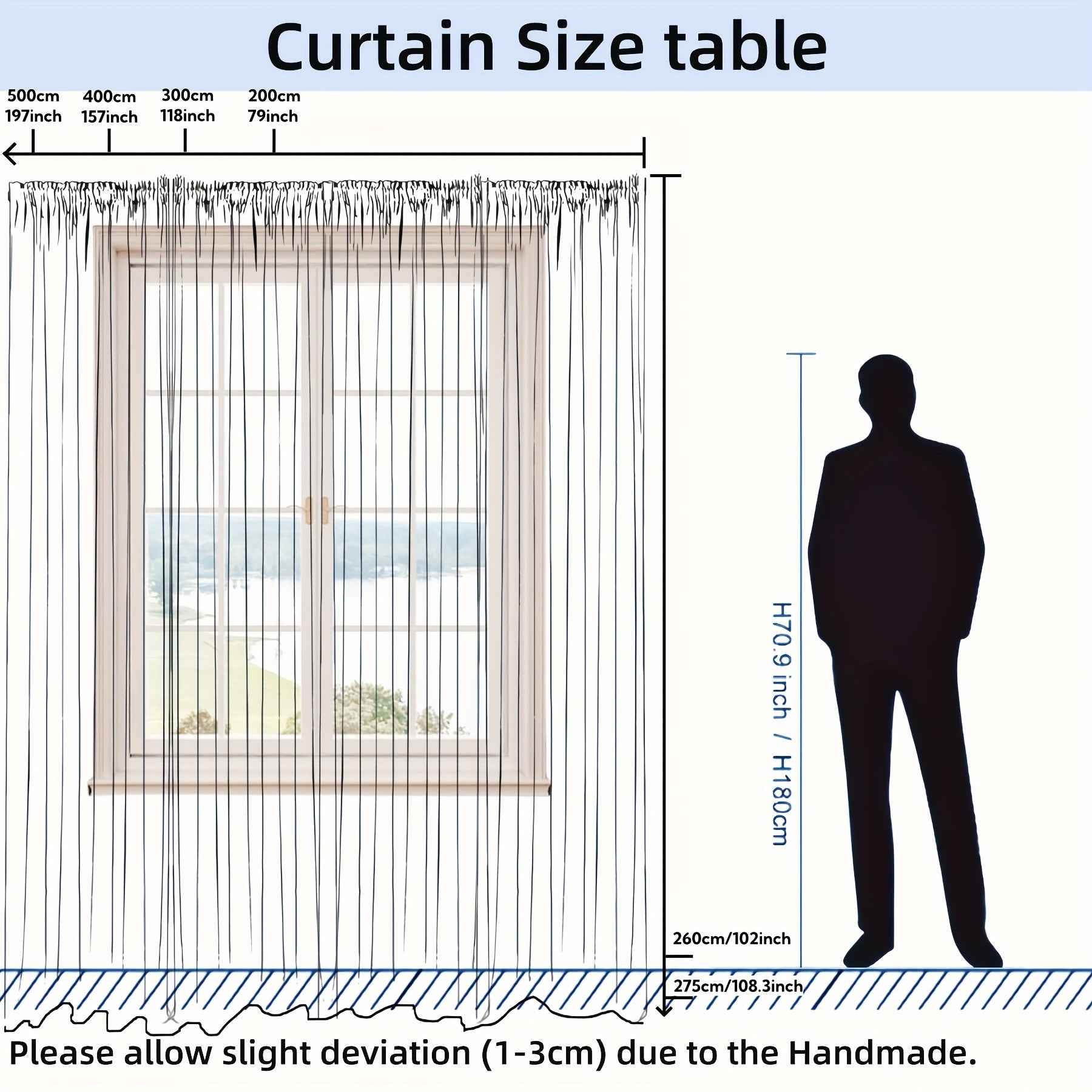 1pc, Exquisite Oversized Semi-Sheer Solid Color Curtain, Natural Drape Design, Top Rod Pocket for Easy Hanging, Breathable Comfort Fabric, Perfectly Blends Decor, Suitable for Various Rooms, Holiday Gift