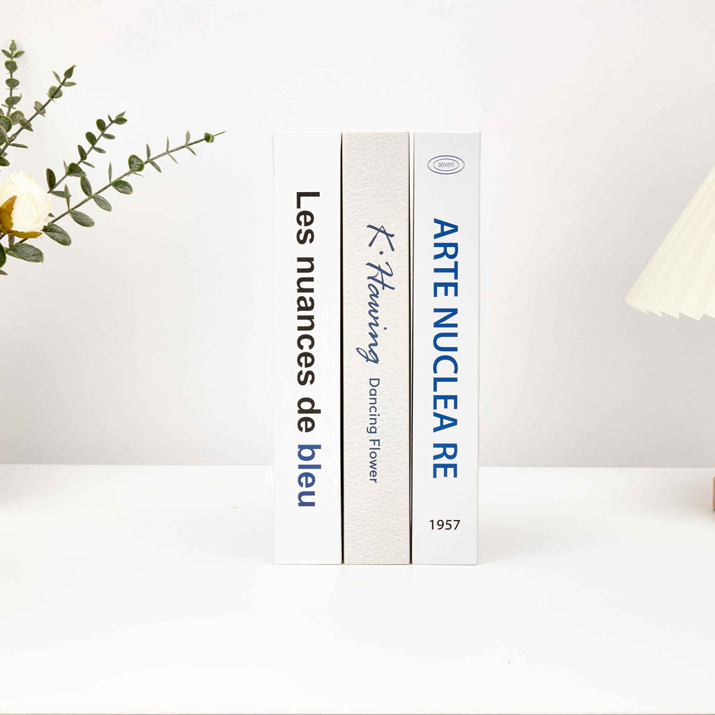 3pcs Bookshelf Decor Set, Office Decorative Fake Books, Stackable Paperback Faux Books, Photo Background Wall Props