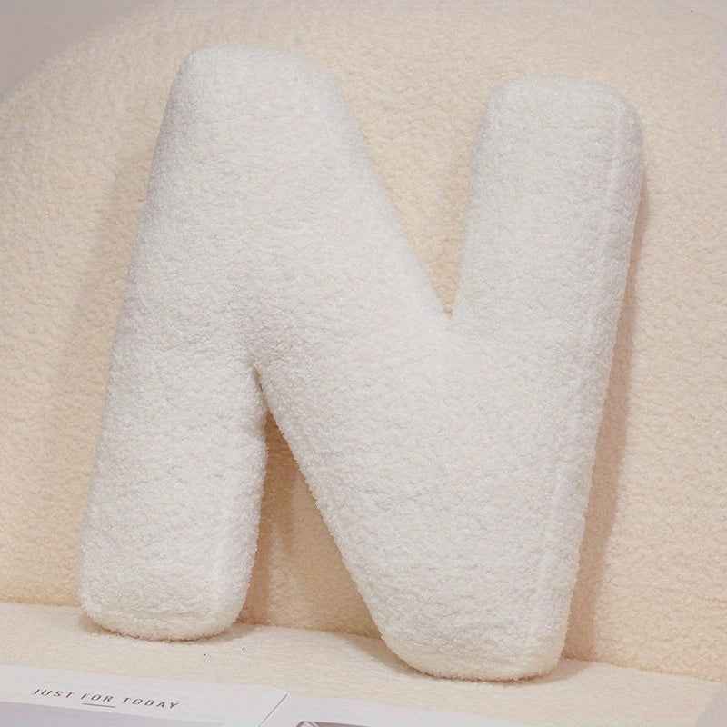 White Creative DIY Letter Throw Pillow Combine the Letters You want Freely Soft Throw Pillows Sofa Cushion Good Home Decoration Items Dress up as You Want A Creative and Wonderful Item for A Festival or Birthday Halloween And