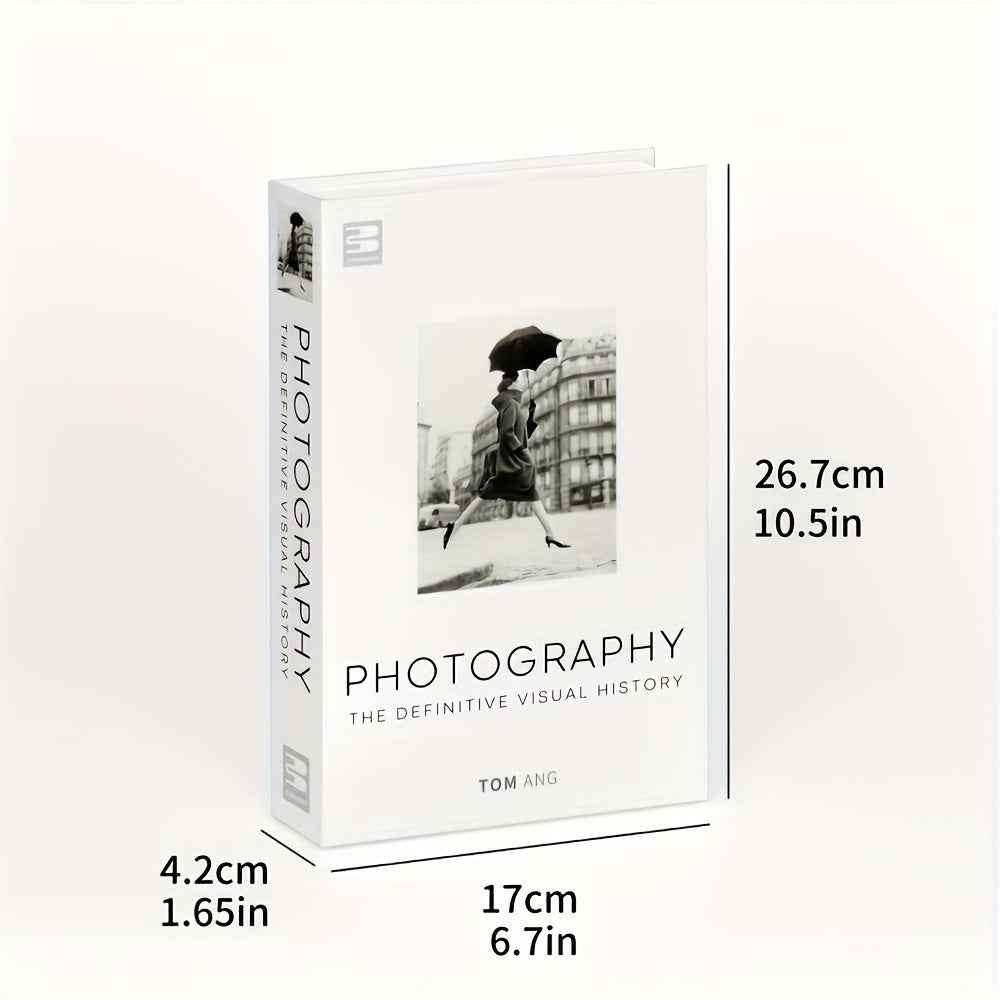 3pcs Classic Style Decorative Bookends Set - Faux Hardcover Book Props for Home, Office, Hotel & Wedding Decor, Paper Material, Ideal for Christmas, Halloween, Easter, Hanukkah, Thanksgiving Decorations