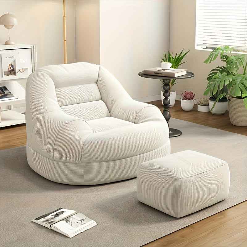 Lazy tatami sofas and footstools, single chairs - perfect for bedroom, balcony, small space, living room or office rest, comfortable and soft, with a full-body enveloping feeling, Sofa For Living Room, Small Space Furniture,