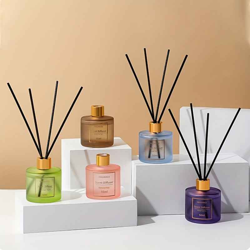 A 50Ml Flameless Reed Diffuser Made from Natural Plant Extracts, Featuring a Mild And Non-Irritating Fragrance That Lasts a Long Time, Suitable for Various Environments.