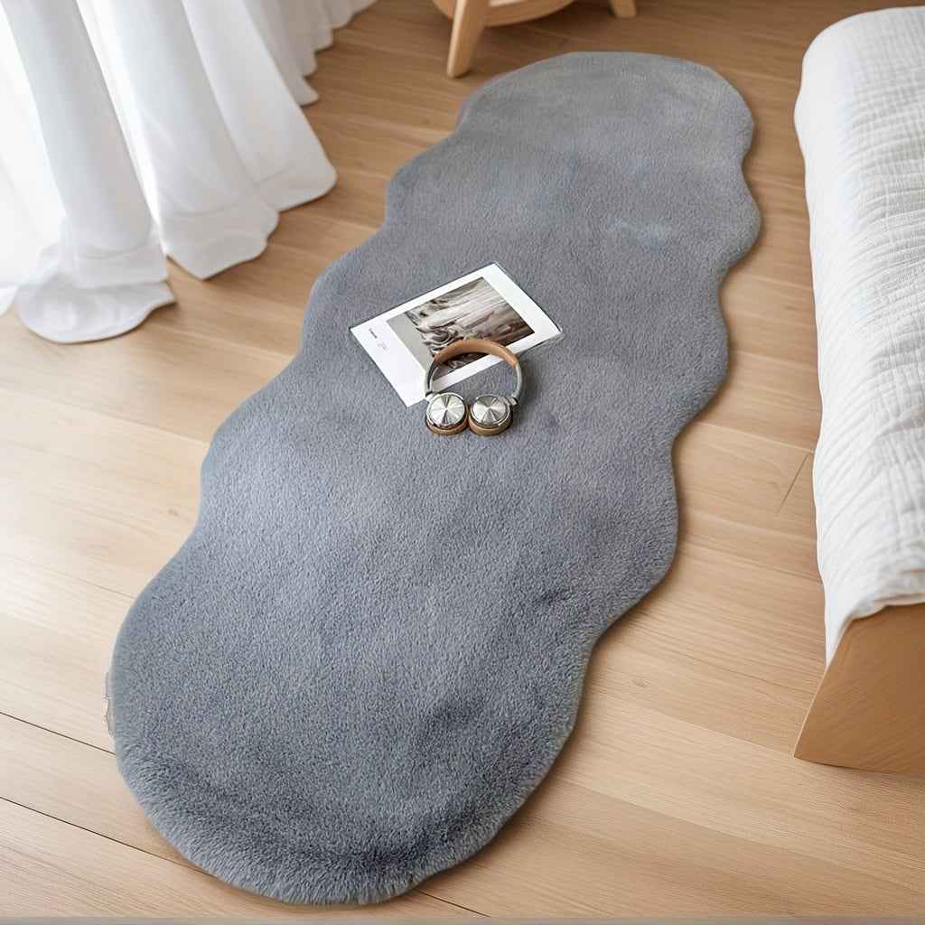 Soft Plush Area Mat - Machine Washable Non-Slip Floor Mat, Beige/ Modern Bedroom, Living Room, Office Decor - Easy-Clean Mat for Home & Commercial Spaces, Rugs for Living Room, Bedroom Rugs, Floor Mats And Rugs, Mat for Bedro