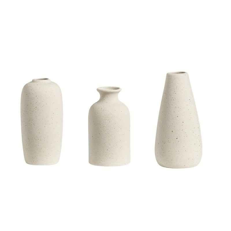 1pc Simple Ceramic Vase - Perfect For Farmhouse Decoration, Living Room, Shelves, Tables, Bookshelves, Fireplace Mantels, And Entrances