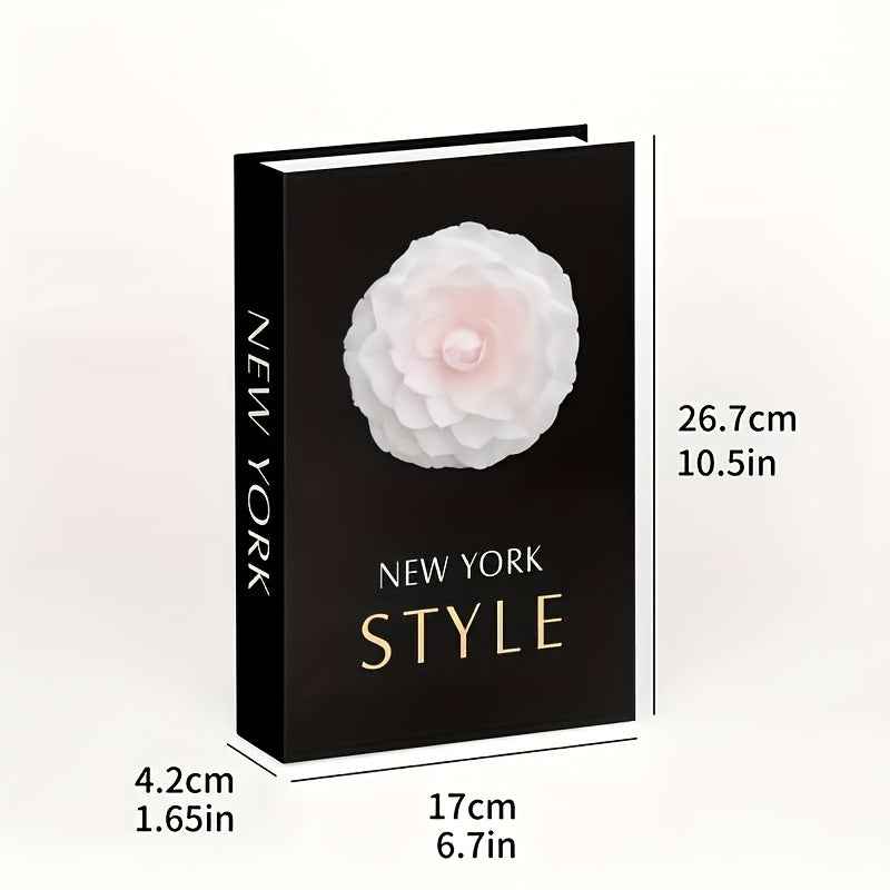 3pcs Decorative Fake Book Set, Walnut Material, London/New York Style, for Anyone, Christmas, Halloween Home Decor, Coffee Table Book Decor, Entry Table Decor