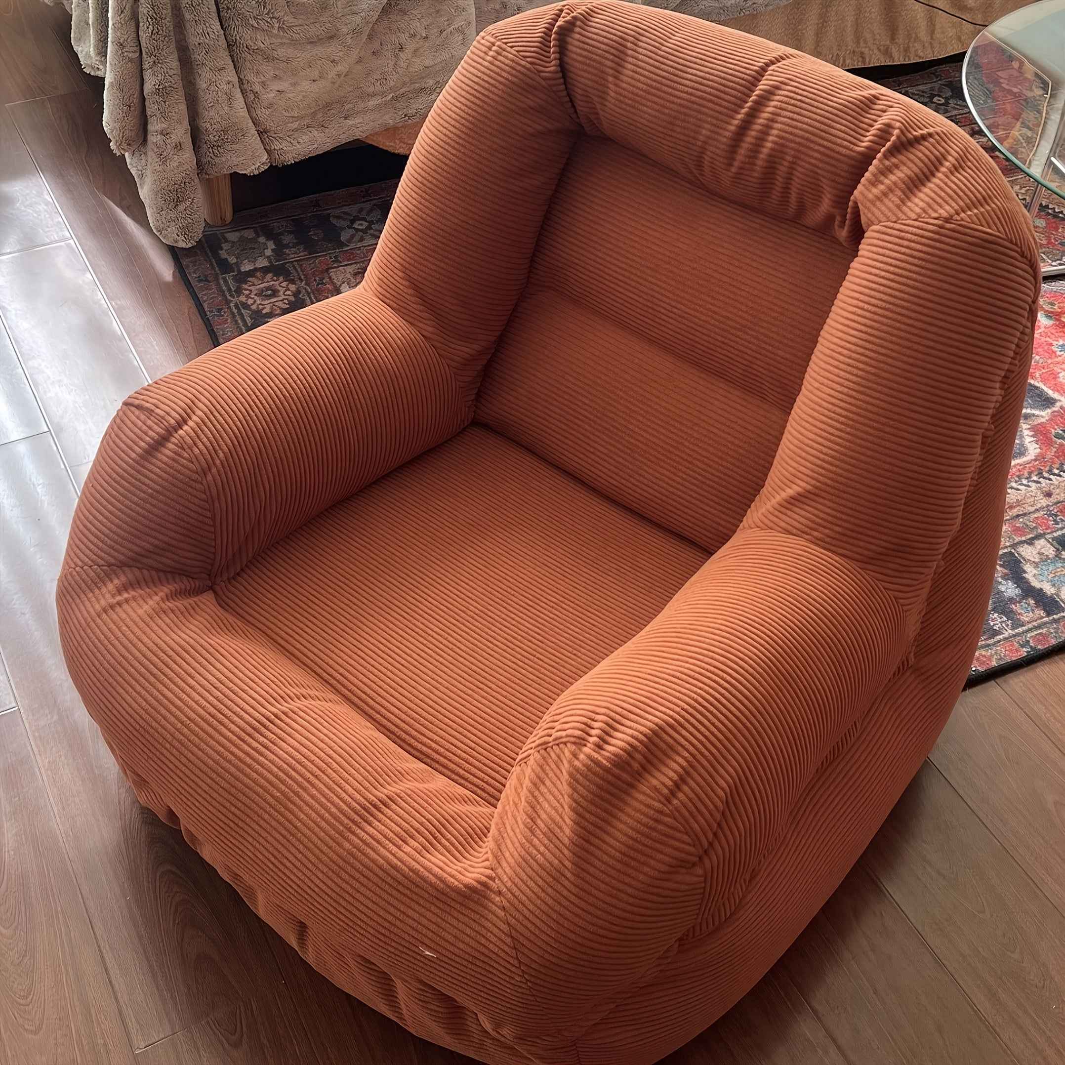 Lazy tatami sofas and footstools, single chairs - perfect for bedroom, balcony, small space, living room or office rest, comfortable and soft, with a full-body enveloping feeling, Sofa For Living Room, Small Space Furniture,