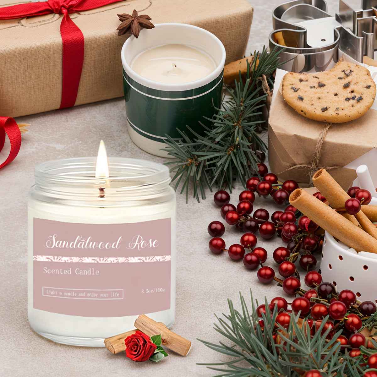 1pc/6pcs Home Fragrance Candle Gift Set, Lavender Candle, 37.8oz 300-Hour Long-Lasting Candle, Birthday, Valentine'S Day, Christmas, Anniversary Present