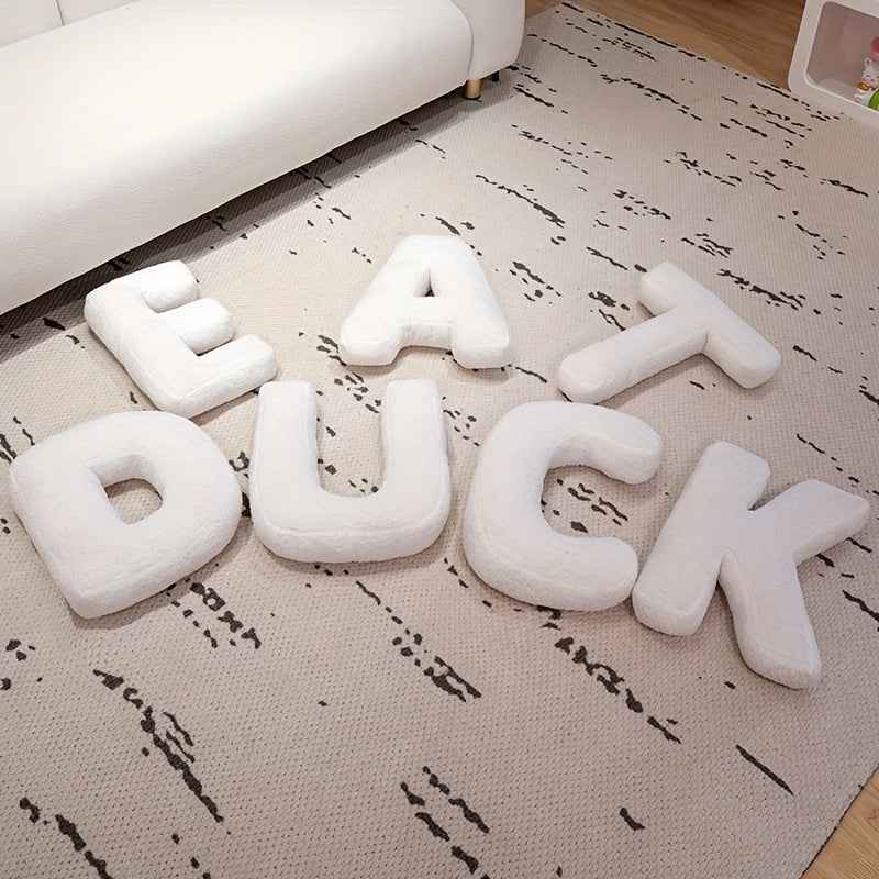 White Creative DIY Letter Throw Pillow Combine the Letters You want Freely Soft Throw Pillows Sofa Cushion Good Home Decoration Items Dress up as You Want A Creative and Wonderful Item for A Festival or Birthday Halloween And