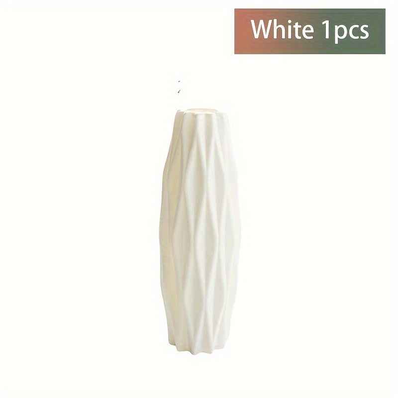 Multi piece set of Nordic plastic vases, imitating ceramic vases, suitable for home living room and dining table decoration, St. Patrick's Day Easter decoration, beauty room decoration, spring home decoration