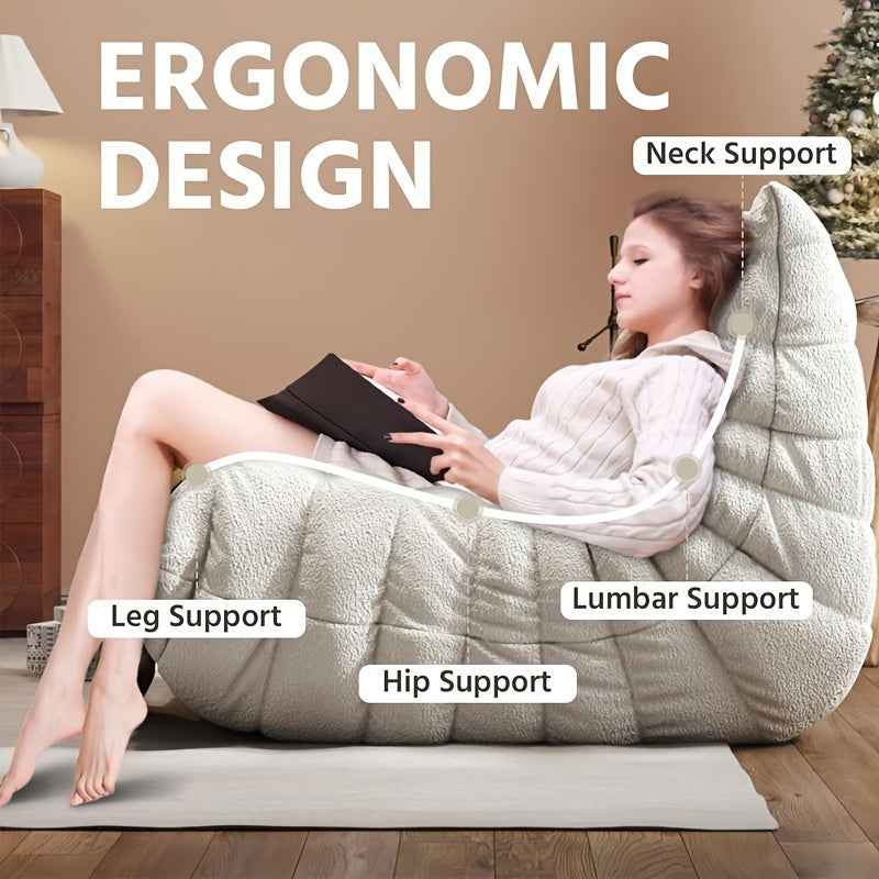 Adult Lazy Sofa, Memory Foam Sofa, Floor Chair, Soft and Comfortable Lazy Sofa, Suitable for Bedroom, Living Room, Office, Study, Cozy Seating, Multipurpose Chair, Spacesaving Design, Soft Seating, Easy Maintenance, Comfortab
