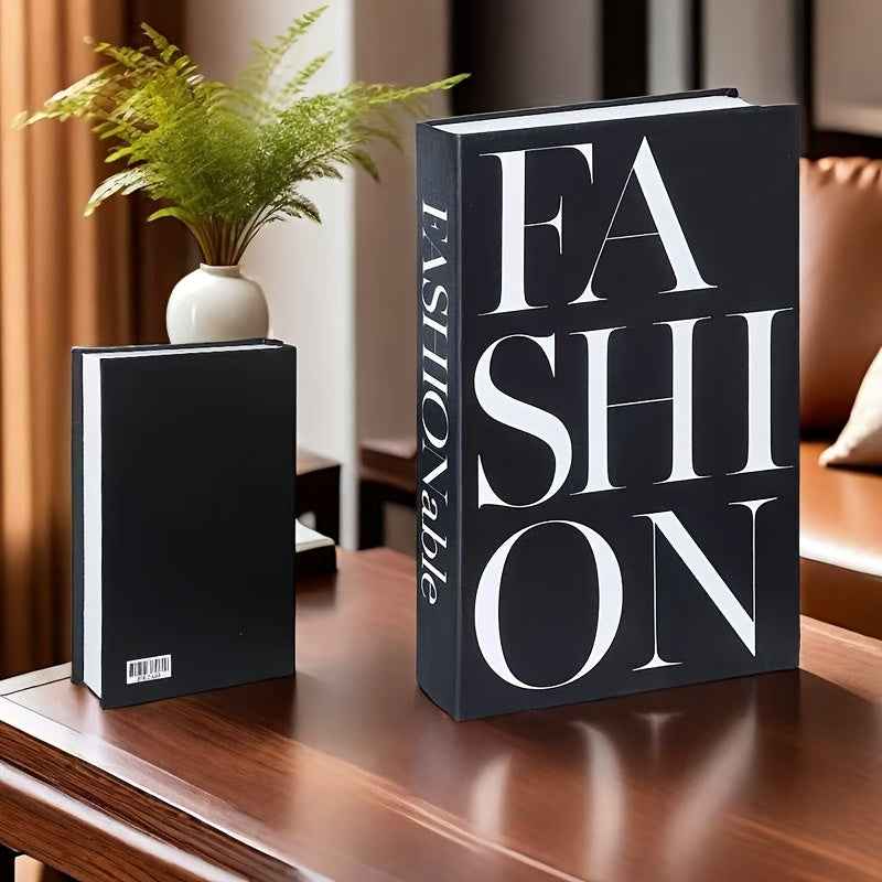 3pcs Nordic Style Book Ornament Set - Simple Simulation Book Decoration for Indoor Coffee Table Desk - Designer Magazine Soft Decor for Home and Office