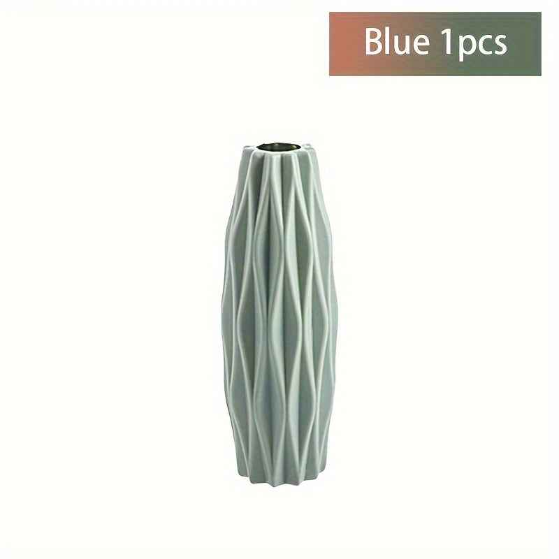 Multi piece set of Nordic plastic vases, imitating ceramic vases, suitable for home living room and dining table decoration, St. Patrick's Day Easter decoration, beauty room decoration, spring home decoration