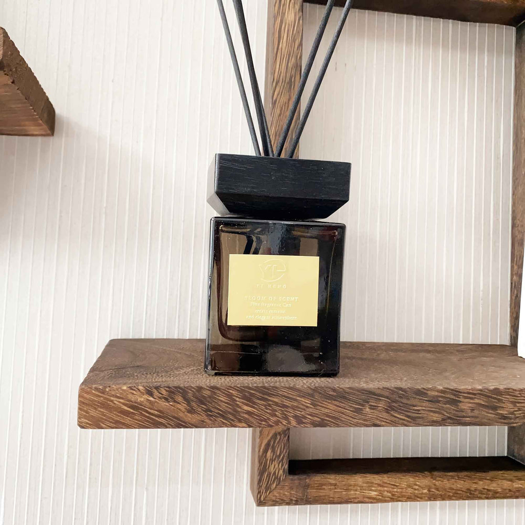 Set of 2 Rustic Pine Wood Floating Shelves - Natural Wood Grain Farmhouse Wall-Mounted Storage with Black Screws & Adhesive Strips Included, Easy Installation for Living Room, Bedroom, Bathroom - Sturdy Modern Rustic Shelving