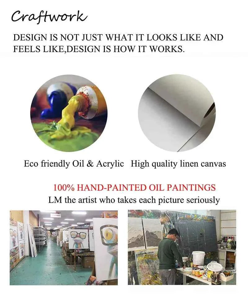 Wall Picture For Bedroom, Abstract With Heavy Texture canvas  Painting, Palette Knife Canvas Art, Import Home Decor, No Framed