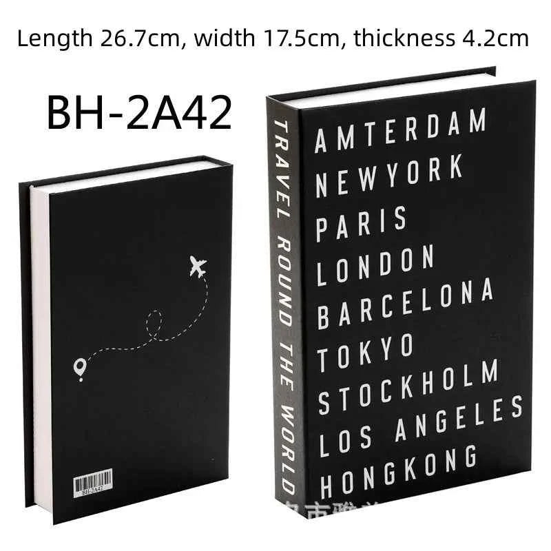 Home Decor Ornaments Living Room Study Soft Prop Book Box Luxury Coffee Table Books Modern Fake Books for Decoration