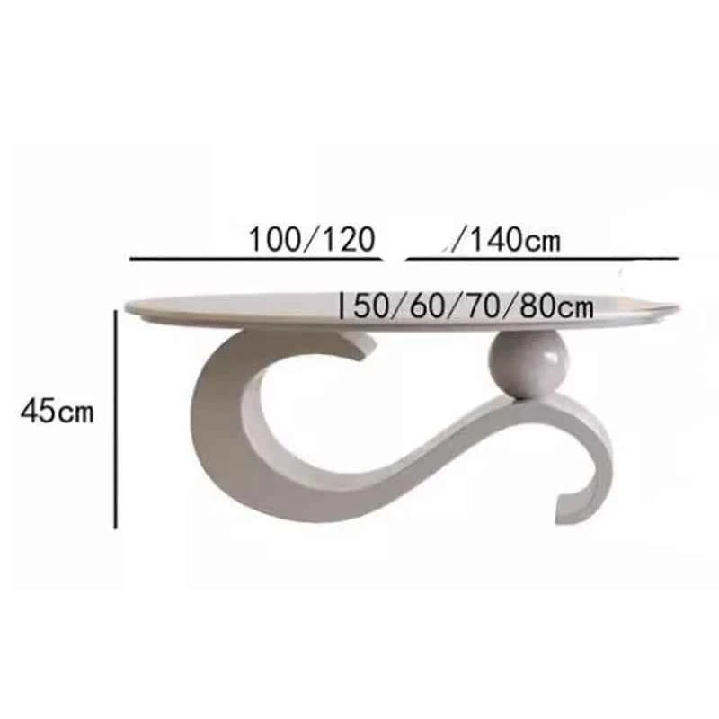 Mid Century Retro Coffee Table Beauty Luxury Oval Nordic Coffee Table Aesthetic Classic Table Basse De Salon Home Furniture