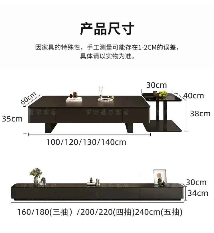 Unique Creative Coffee Table Living Room Service Writing Aesthetic Decoration Side Table Modern Couchtisch Ornaments Home Decor