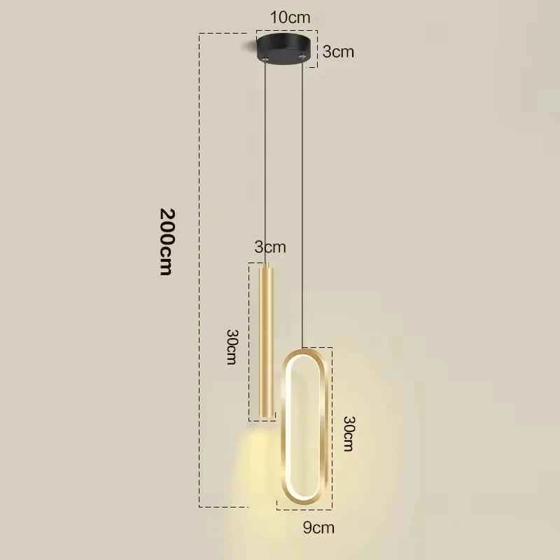 Nordic LED Pendant Light Hanging Lamps Interior Lighting Home Bedside Living Room Dining Tables Kitchen Decoration Pendant Lamp