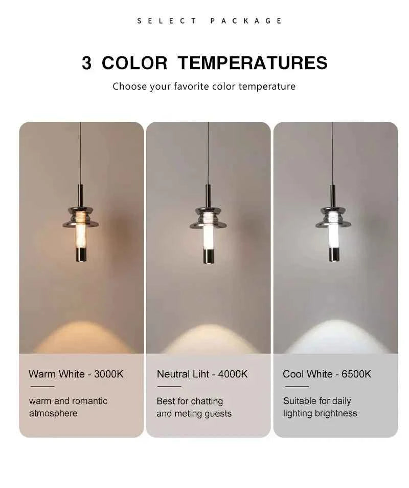 Minimalist LED Suspended Pendant Lamps for Dinning Room Kitchen Adjustable line Chandelier Lighting Fixtures for Restaurant