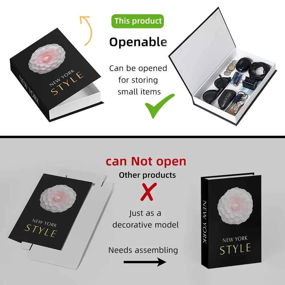 Fashion Art Openable Fake Books for Decoration Storage Box New Hotle Decorative Book for Living Room Simulation Books Home Decor