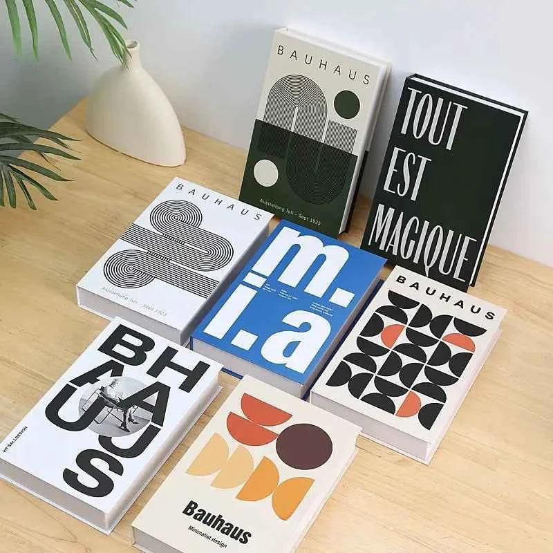 Home Decor Ornaments Living Room Study Soft Prop Book Box Luxury Coffee Table Books Modern Fake Books for Decoration