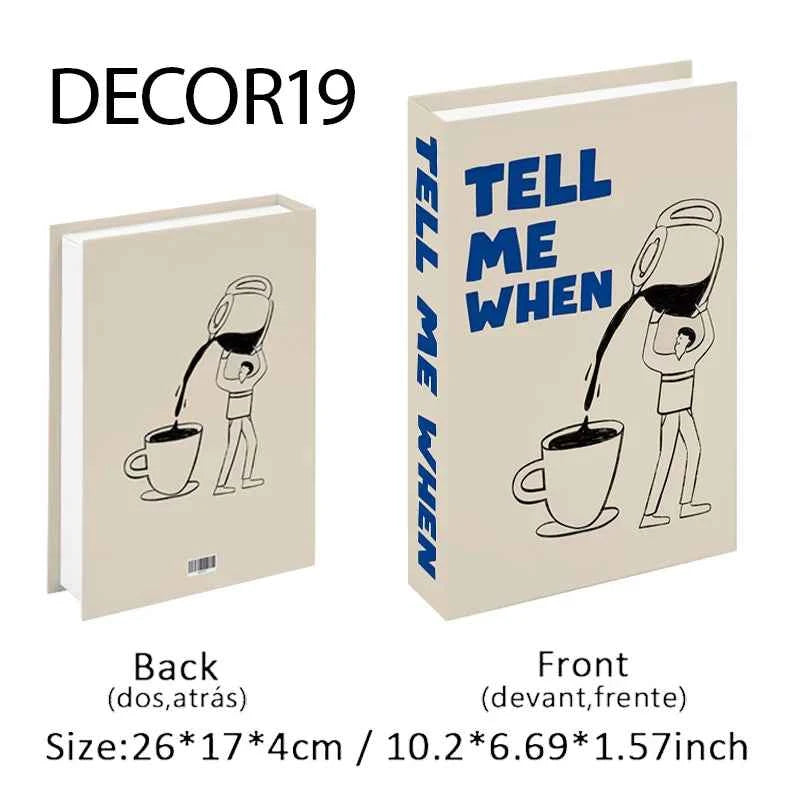 Fashion Fake Books Decoration Home Club Hotel Room Designer Books Coffee Table Books Box Simulation Prop Books Desktop Ornaments