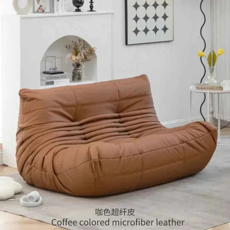 Caterpillar Velvet Sofa - Comfortable Lounge Chair for Small House Living Room, Bedroom, Store, and Balcony