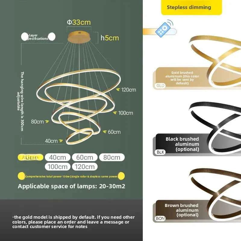 Luxury Large Pendant Lamp, Creative Design Chandelier for Loft, Duplex, Hotel Lobby, Living Room Decor