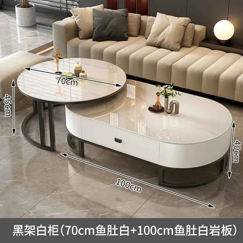 Modern Luxury Coffee Table Nordic Design Storage Coffee Tables Unique Aesthetic Mesa De Centro Sala Living Room Furniture