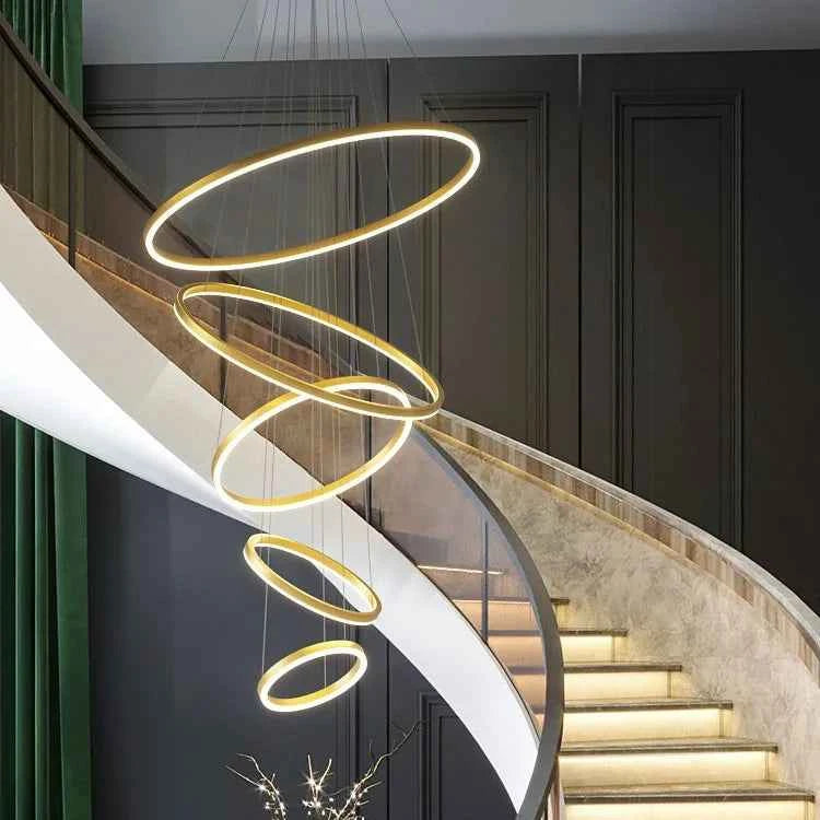 Luxury Large Pendant Lamp, Creative Design Chandelier for Loft, Duplex, Hotel Lobby, Living Room Decor