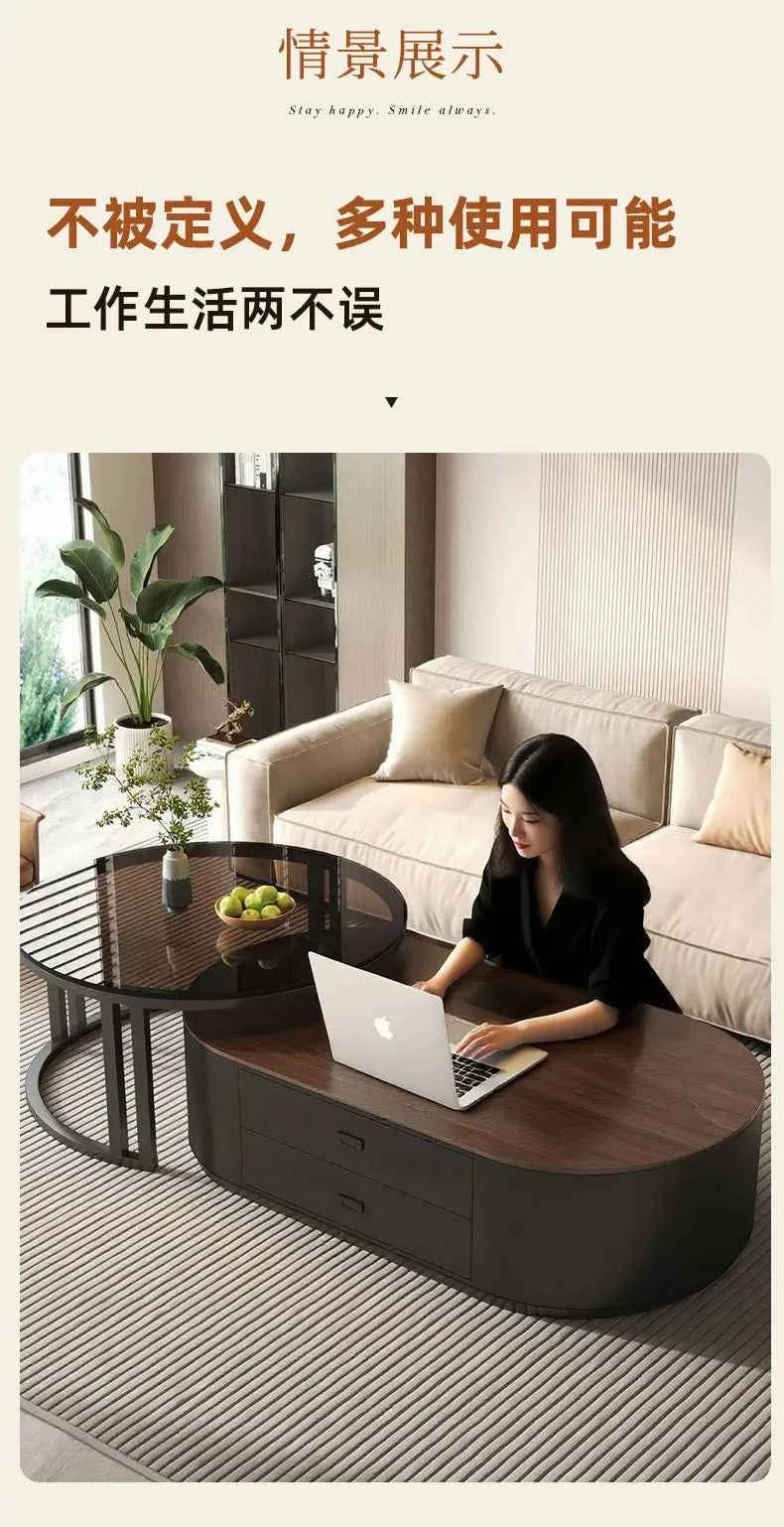 Modern Luxury Coffee Table Nordic Design Storage Coffee Tables Unique Aesthetic Mesa De Centro Sala Living Room Furniture