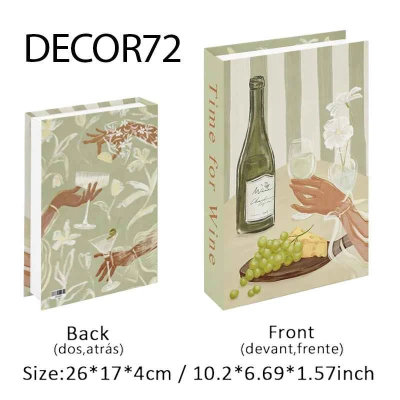 Fashion Fake Books Decoration Home Club Hotel Room Designer Books Coffee Table Books Box Simulation Prop Books Desktop Ornaments