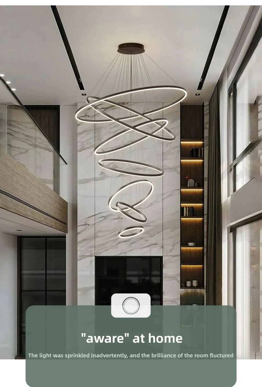 Luxury Large Pendant Lamp, Creative Design Chandelier for Loft, Duplex, Hotel Lobby, Living Room Decor