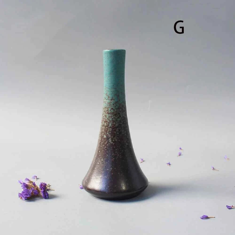 Ceramic Small flower Vase Home Decoration Crafts Tabletop Ornament Simplicity Japanese-style Decoration