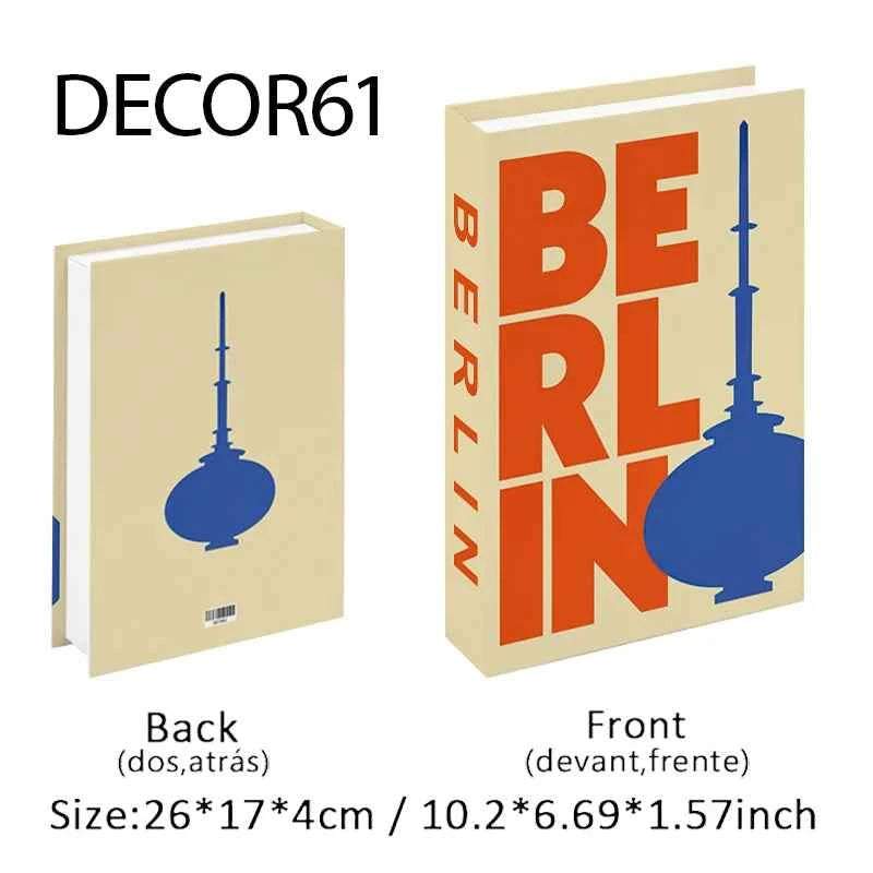 Fashion Fake Books Decoration Home Club Hotel Room Designer Books Coffee Table Books Box Simulation Prop Books Desktop Ornaments