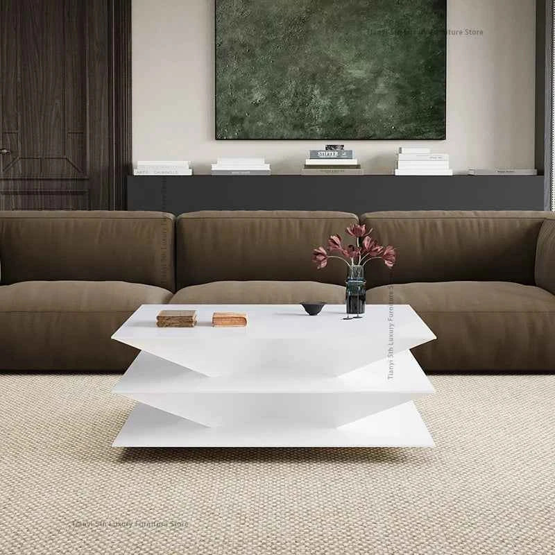 Minimalism Italian Coffee Tables Nordic Black Villa Living Room Coffee Tables Luxury Originality Home Furniture Couchtisch FYCT