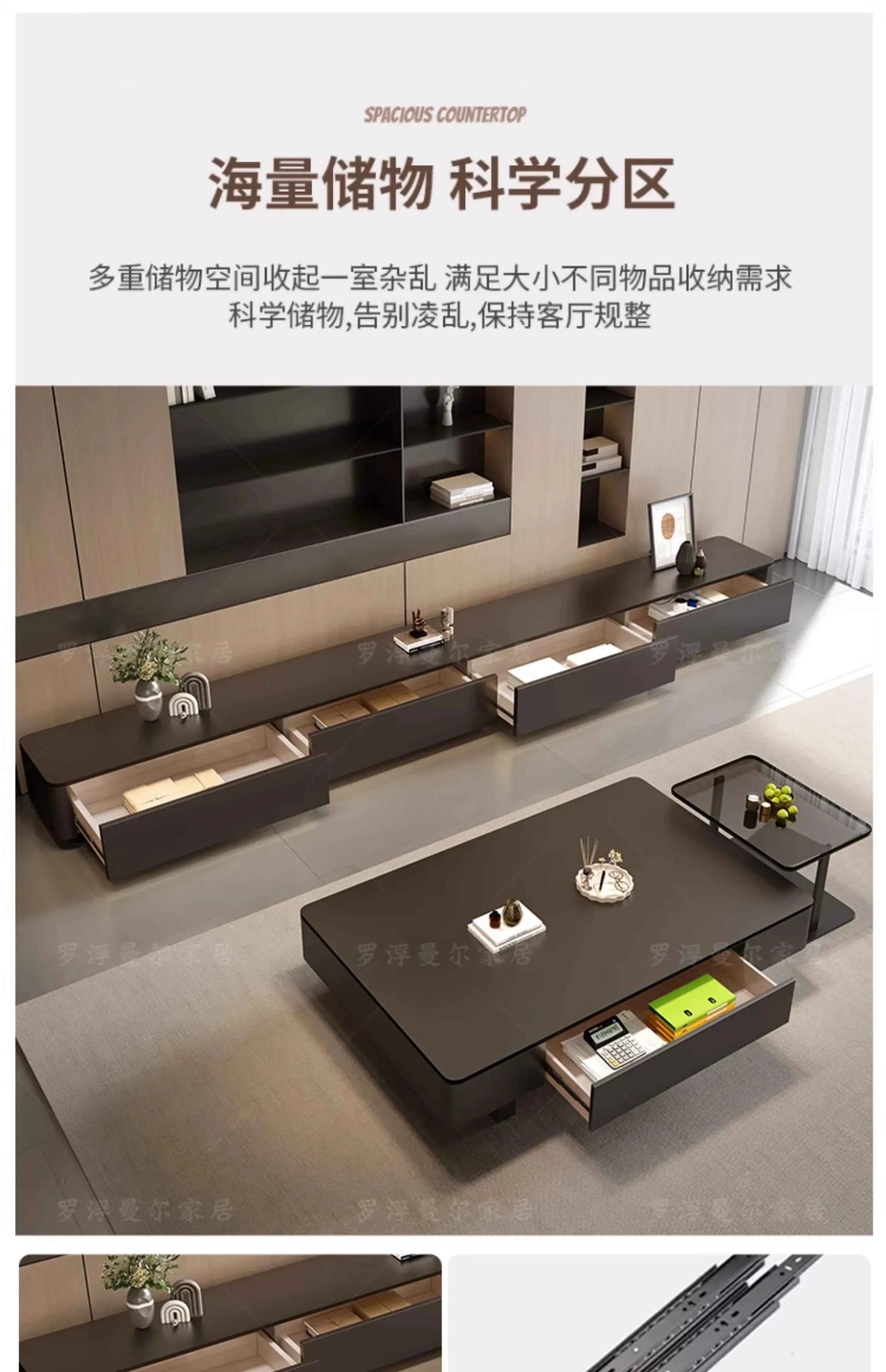 Unique Creative Coffee Table Living Room Service Writing Aesthetic Decoration Side Table Modern Couchtisch Ornaments Home Decor