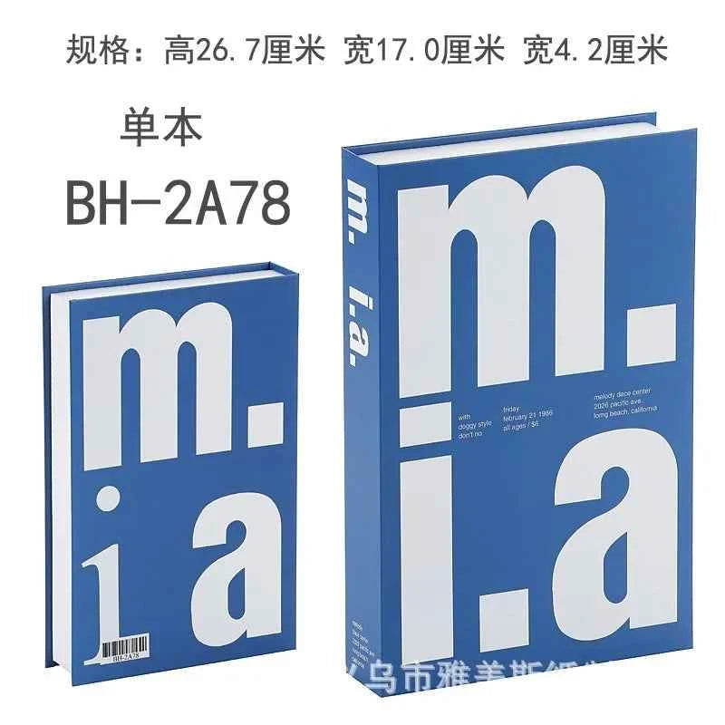 Home Decor Ornaments Living Room Study Soft Prop Book Box Luxury Coffee Table Books Modern Fake Books for Decoration