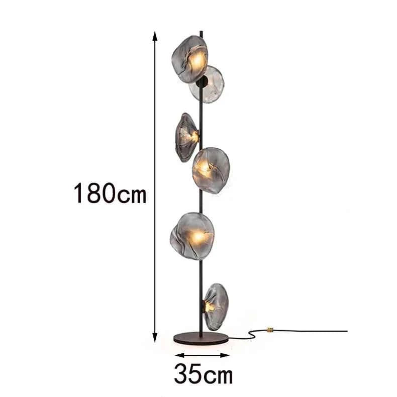 Modern LED Floor Lamp for Living Room Bedroom, Dimmable Standing Lamp with Remote Control, 3 Color Temperatures.