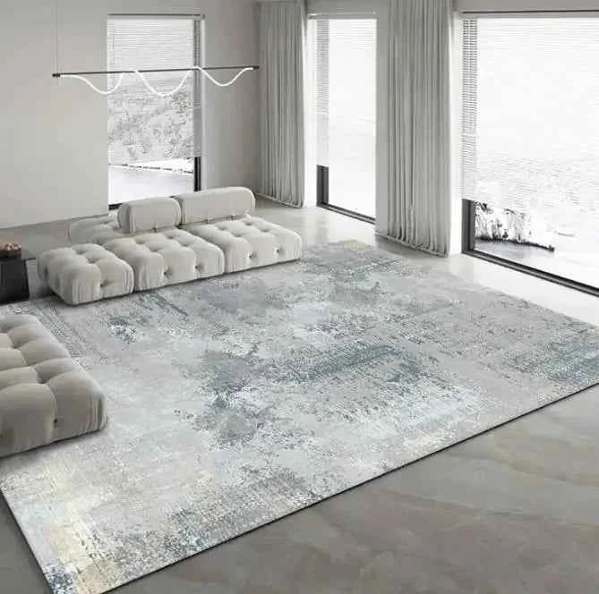Modern Simple Living Room Decoration Carpet Large Area Soft Lounge Rug Gray Nordic Rugs for Bedroom Washable Anti-slip Floor Mat