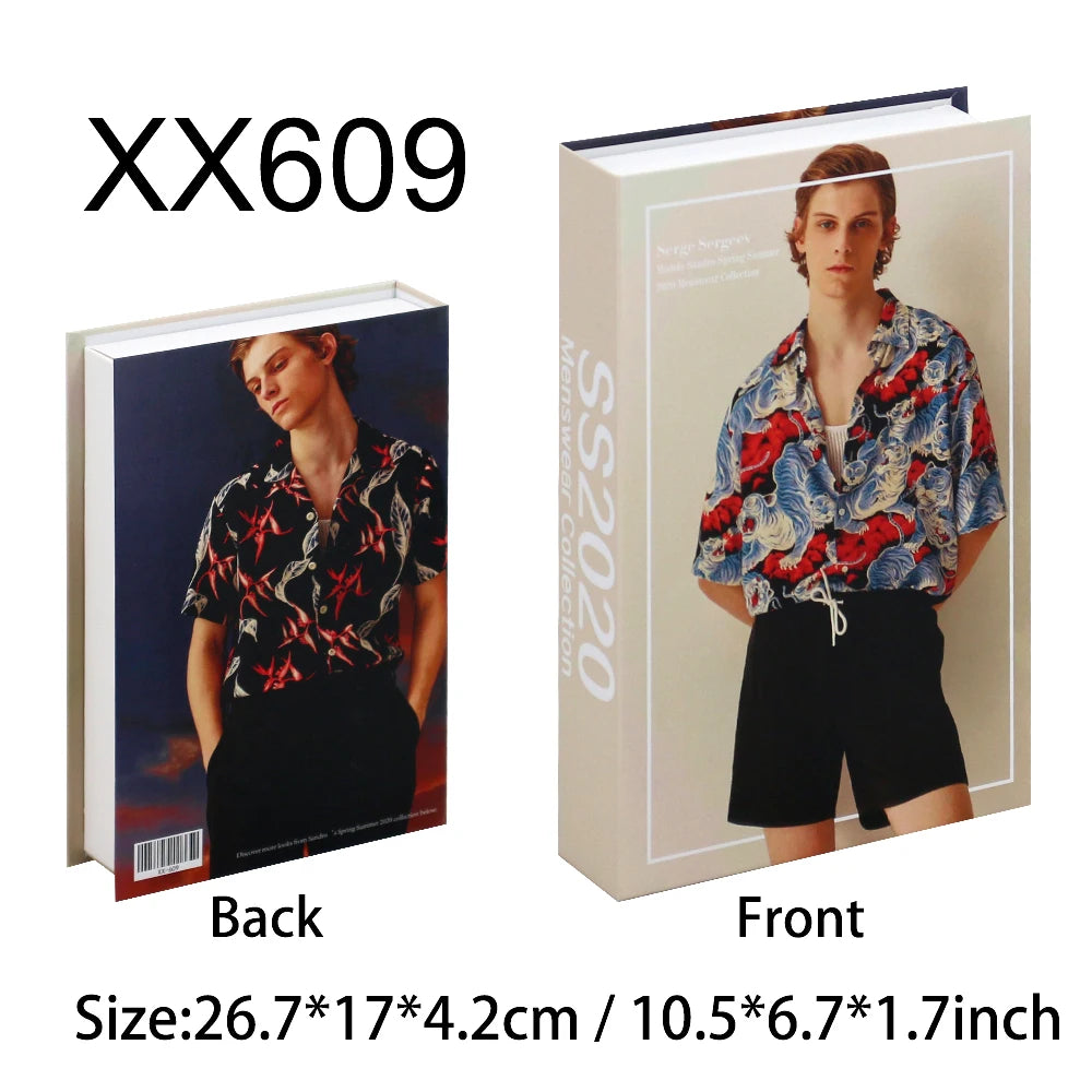 Living Room Decoration Fake Book Home Hotel Decorative Books Bookcase Prop Books Shelf Ornaments Coffee Table Books Box - The Homemakers Hub