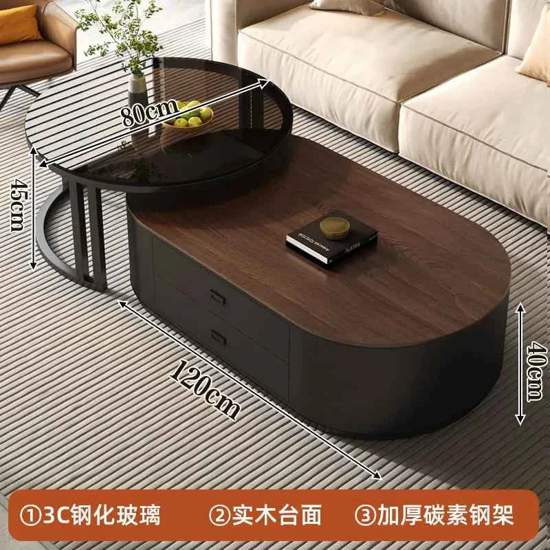 Modern Luxury Coffee Table Nordic Design Storage Coffee Tables Unique Aesthetic Mesa De Centro Sala Living Room Furniture